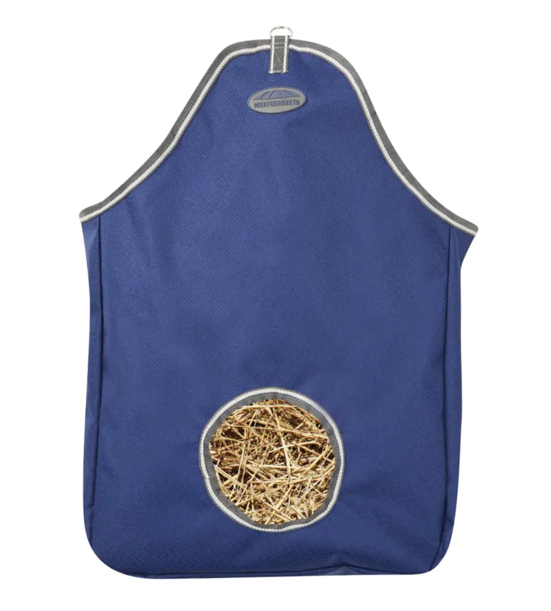 Weatherbeeta Hay Bag Dark Blue Grey and White